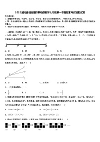 2026届河南省南阳市桐柏县数学七年级第一学期期末考试模拟试题含解析