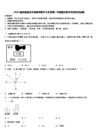 2026届河南省宝丰县联考数学七年级第一学期期末教学质量检测试题含解析