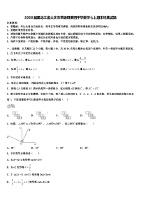 2026届黑龙江省大庆市肇源县第四中学数学七上期末经典试题含解析