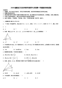 2026届黑龙江红光农场学校数学七年级第一学期期末预测试题含解析