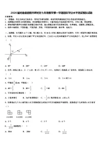 2026届河南省信阳市浉河区七年级数学第一学期期末学业水平测试模拟试题含解析