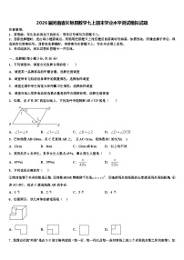 2026届河南省长垣县数学七上期末学业水平测试模拟试题含解析
