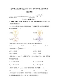 辽宁省大连高新园区2025-2026学年九年级上学期期中卷数学试卷（学生版）