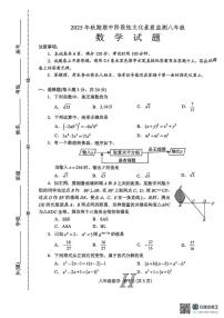 河南省南阳市唐河县2025-2026学年八年级上学期11月期中数学试题