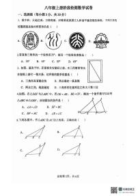 河南省许昌市第二中学2025-2026学年八年级上学期11月期中数学试题