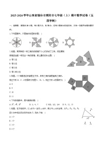 2025-2026学年山东省烟台市莱阳市七年级（上）期中数学试卷（五四学制）