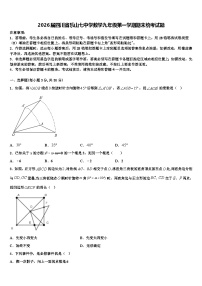2026届四川省乐山七中学数学九年级第一学期期末统考试题含解析