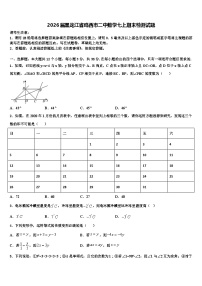 2026届黑龙江省鸡西市二中数学七上期末检测试题含解析