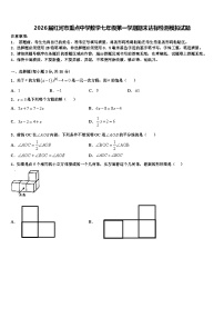 2026届红河市重点中学数学七年级第一学期期末达标检测模拟试题含解析