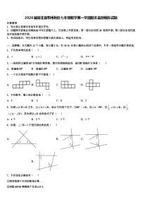 2026届湖北省鄂州地区七年级数学第一学期期末监测模拟试题含解析