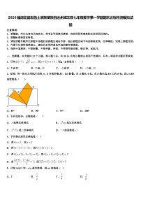 2026届湖北省恩施土家族苗族自治州咸丰县七年级数学第一学期期末达标检测模拟试题含解析