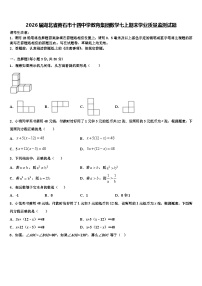 2026届湖北省黄石市十四中学教育集团数学七上期末学业质量监测试题含解析