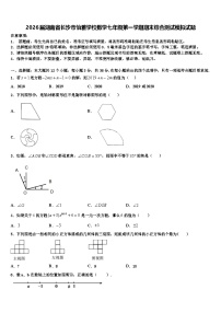 2026届湖南省长沙市怡雅学校数学七年级第一学期期末综合测试模拟试题含解析