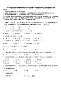2026届湖南省株洲市醴陵市数学七年级第一学期期末教学质量检测模拟试题含解析
