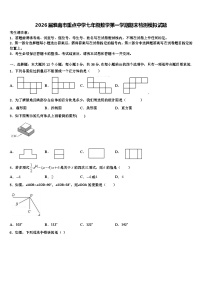 2026届淮南市重点中学七年级数学第一学期期末检测模拟试题含解析