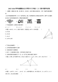 2025-2026学年新疆农业大学附中八年级（上）期中数学试卷-自定义类型