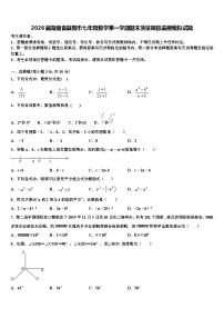 2026届湖南省益阳市七年级数学第一学期期末质量跟踪监视模拟试题含解析