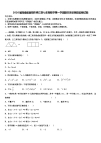 2026届湖南省益阳市桃江县七年级数学第一学期期末质量跟踪监视试题含解析