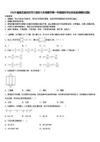 2026届湖北省武汉市江夏区七年级数学第一学期期末学业质量监测模拟试题含解析