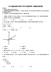 2026届湖北省武汉市第三中学七年级数学第一学期期末经典试题含解析