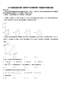 2026届湖北省武汉第二初级中学七年级数学第一学期期末考试模拟试题含解析