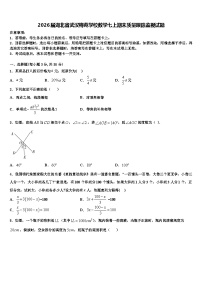 2026届湖北省武汉梅苑学校数学七上期末质量跟踪监视试题含解析