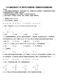 2026届湖北省武汉二中广雅中学七年级数学第一学期期末综合测试模拟试题含解析