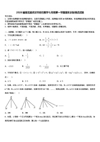 2026届湖北省武汉市名校数学七年级第一学期期末达标测试试题含解析