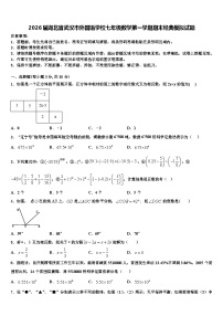 2026届湖北省武汉市外国语学校七年级数学第一学期期末经典模拟试题含解析