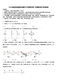 2026届湖北省宜昌市宜都市七年级数学第一学期期末复习检测试题含解析