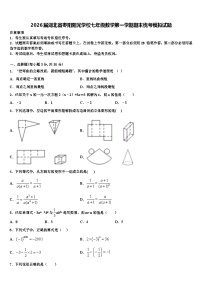2026届湖北省枣阳阳光学校七年级数学第一学期期末统考模拟试题含解析