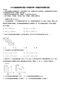 2026届湖南邵阳市城区七年级数学第一学期期末检测模拟试题含解析