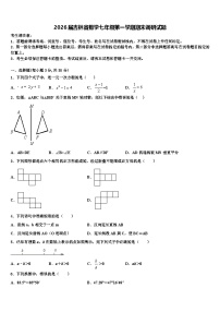 2026届吉林省数学七年级第一学期期末调研试题含解析