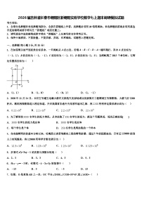 2026届吉林省长春市朝阳区新朝阳实验学校数学七上期末调研模拟试题含解析