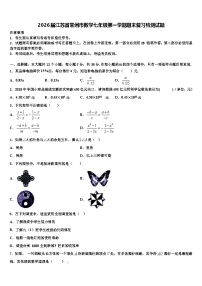 2026届江苏省常州市数学七年级第一学期期末复习检测试题含解析 (2)