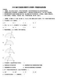2026届江苏省灌云县数学七年级第一学期期末监测试题含解析