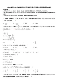 2026届江苏省江都国际学校七年级数学第一学期期末达标检测模拟试题含解析