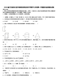 2026届江苏省连云港市海州区新海实验中学数学七年级第一学期期末监测模拟试题含解析