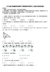 2026届江苏省南通市如皋市丁堰镇初级中学数学七上期末达标测试试题含解析