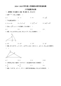 精品解析：吉林省长春市公主岭市2024-2025学年八年级上学期12月期末考试数学试题+答案