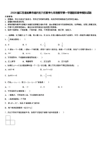 2026届江苏省如皋市南片区八校联考七年级数学第一学期期末联考模拟试题含解析