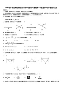 2026届江苏省无锡市锡中学实验学校数学七年级第一学期期末学业水平测试试题含解析