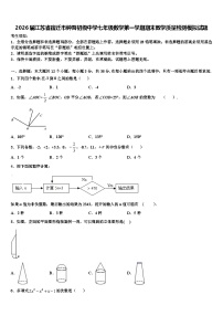 2026届江苏省宿迁市钟吾初级中学七年级数学第一学期期末教学质量检测模拟试题含解析