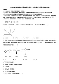 2026届江西省高安市第四中学数学七年级第一学期期末调研试题含解析