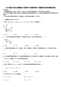 2026届辽宁省大连高新区七校联考七年级数学第一学期期末达标检测模拟试题含解析