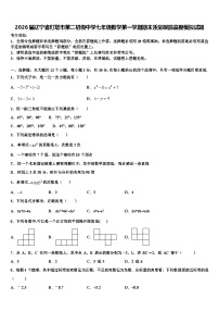 2026届辽宁省灯塔市第二初级中学七年级数学第一学期期末质量跟踪监视模拟试题含解析
