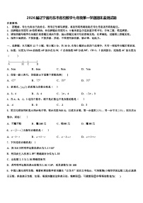 2026届辽宁省丹东市名校数学七年级第一学期期末监测试题含解析