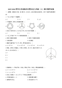 2025-2026学年江苏省徐州市贾汪区九年级（上）期中数学试卷
