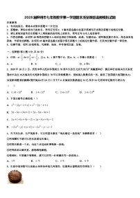 2026届柳州市七年级数学第一学期期末质量跟踪监视模拟试题含解析