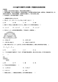 2026届庐江县数学七年级第一学期期末达标测试试题含解析